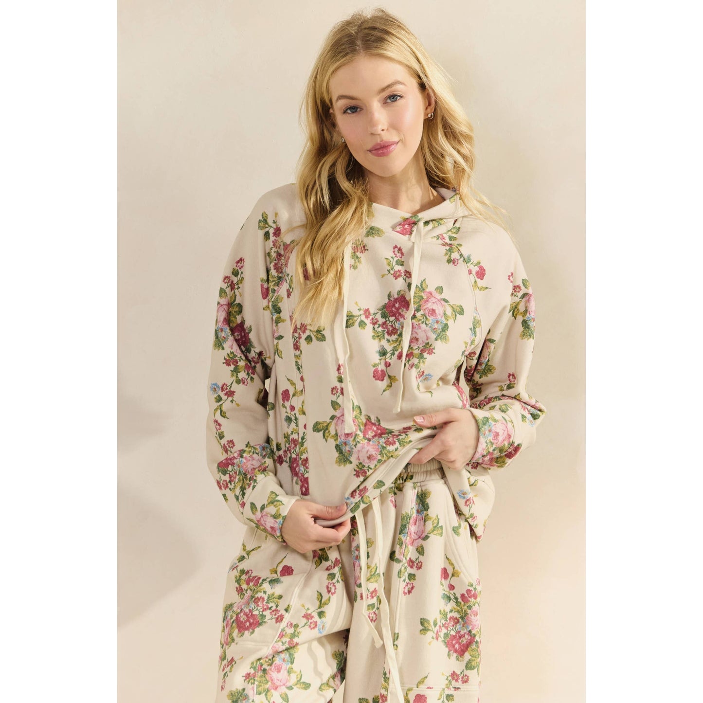 Ornate Floral Hoodie Set