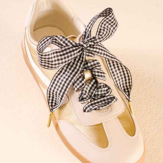 Step It Up Shoelaces: Gingham
