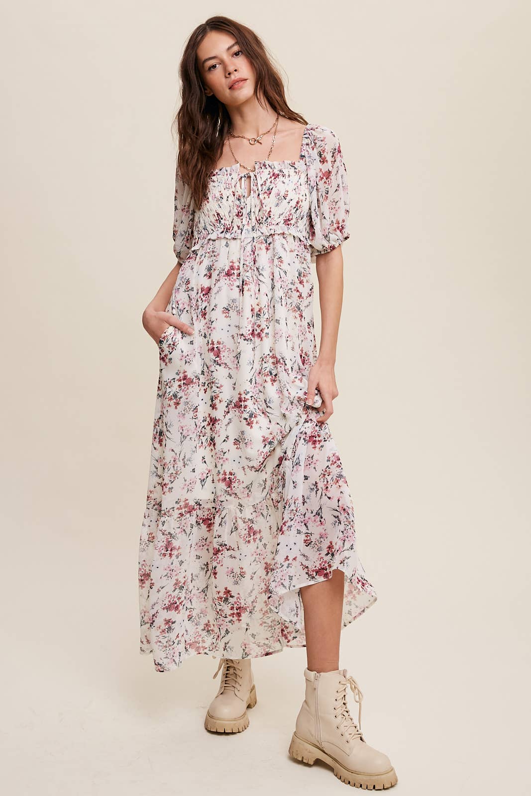 Floral Maiden Midi Dress