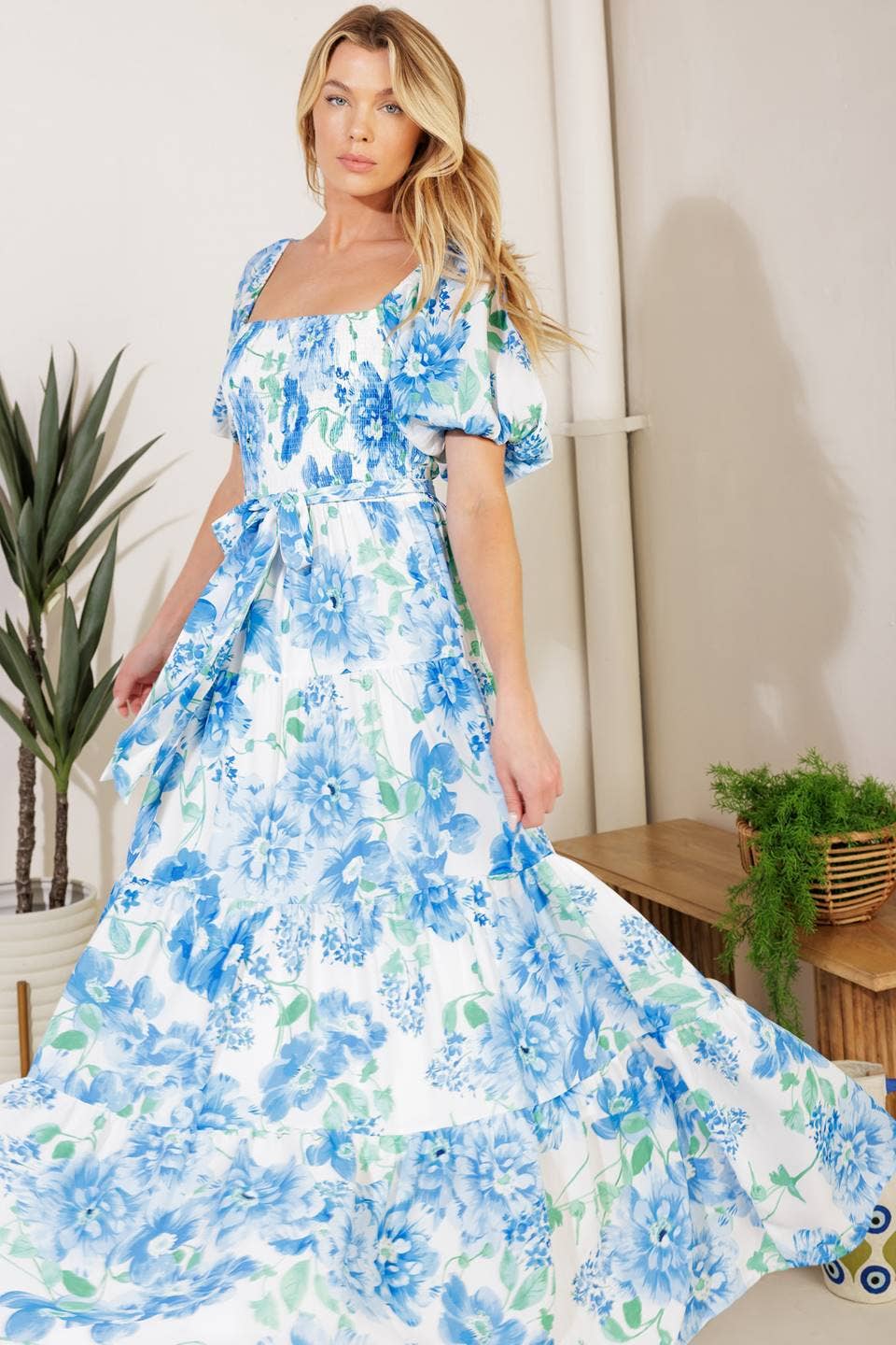 Bonnie Blue Flowers Dress