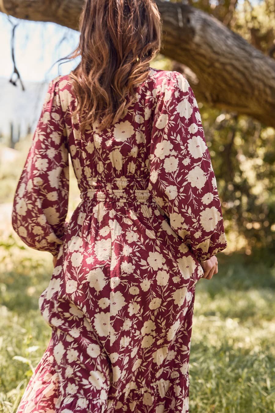 Beautiful Burgundy Maxi Dress