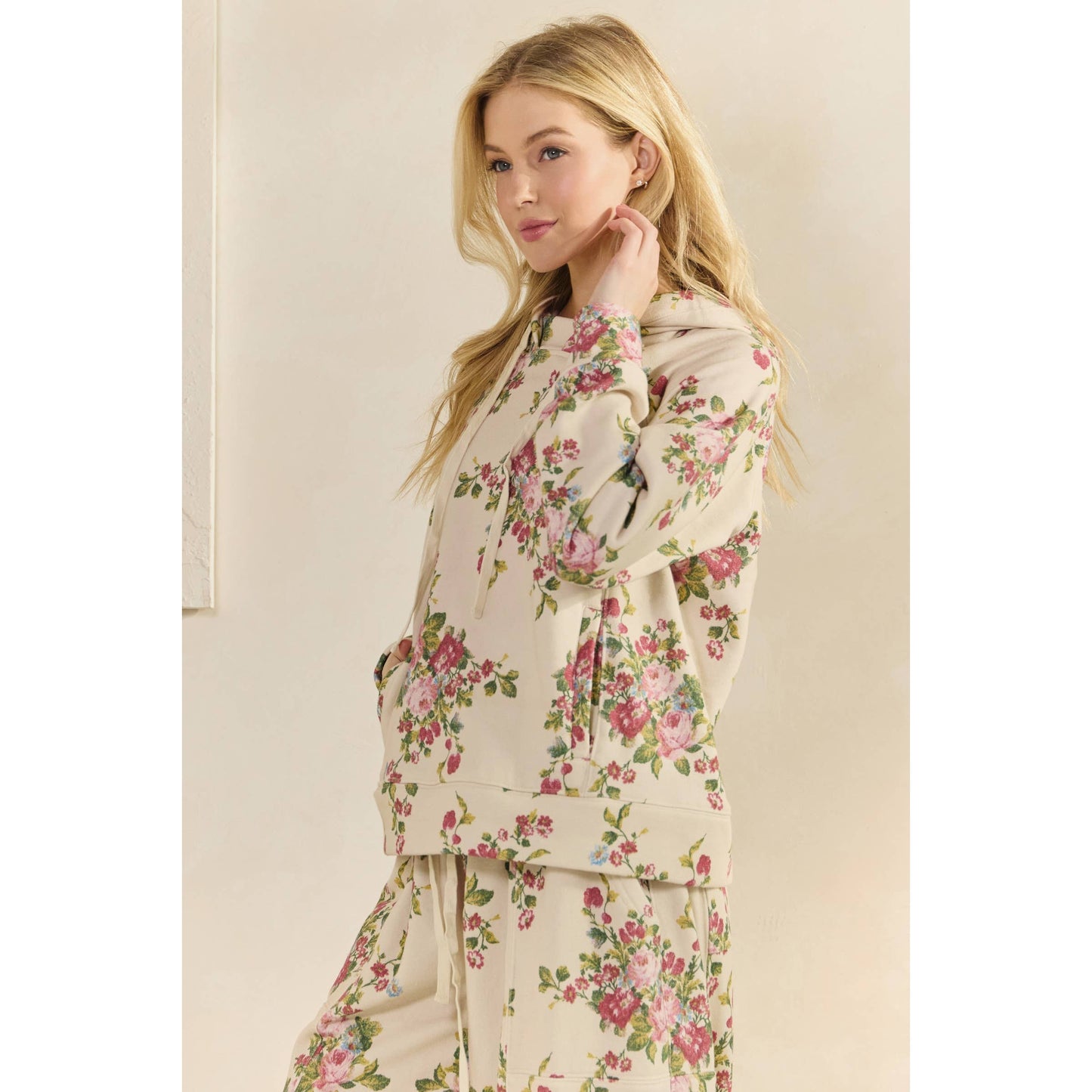 Ornate Floral Hoodie Set