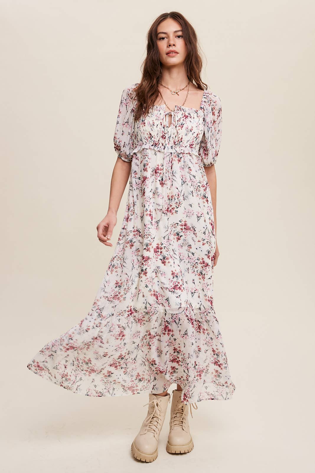 Floral Maiden Midi Dress