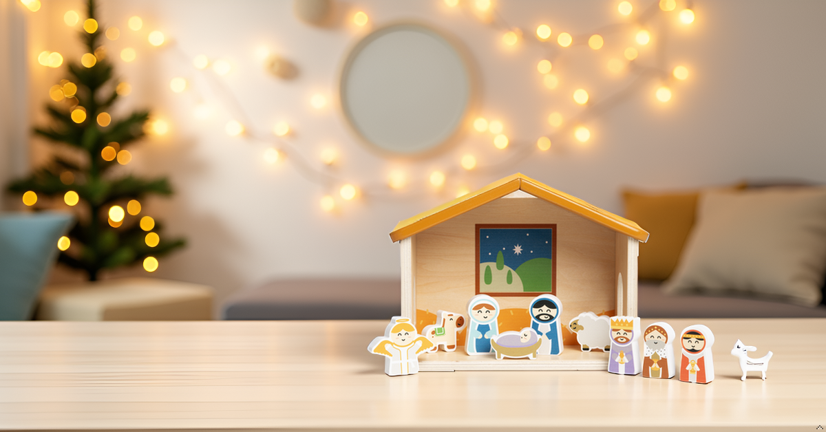 Wood Nativity Play Set