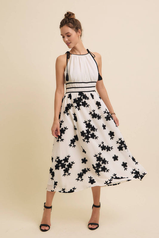 Flower Gardens Midi Dress