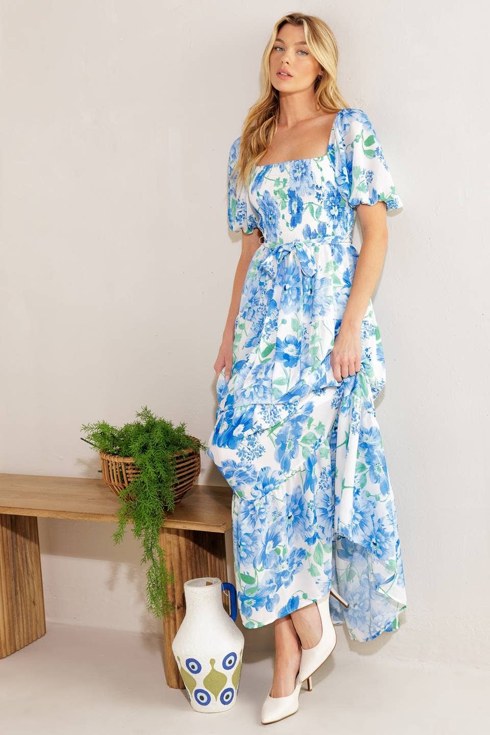 Bonnie Blue Flowers Dress