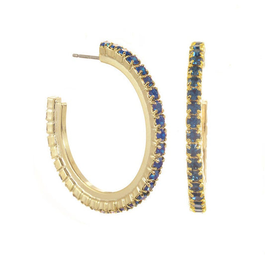 Slim Hoop Earrings in Montana: TOVA