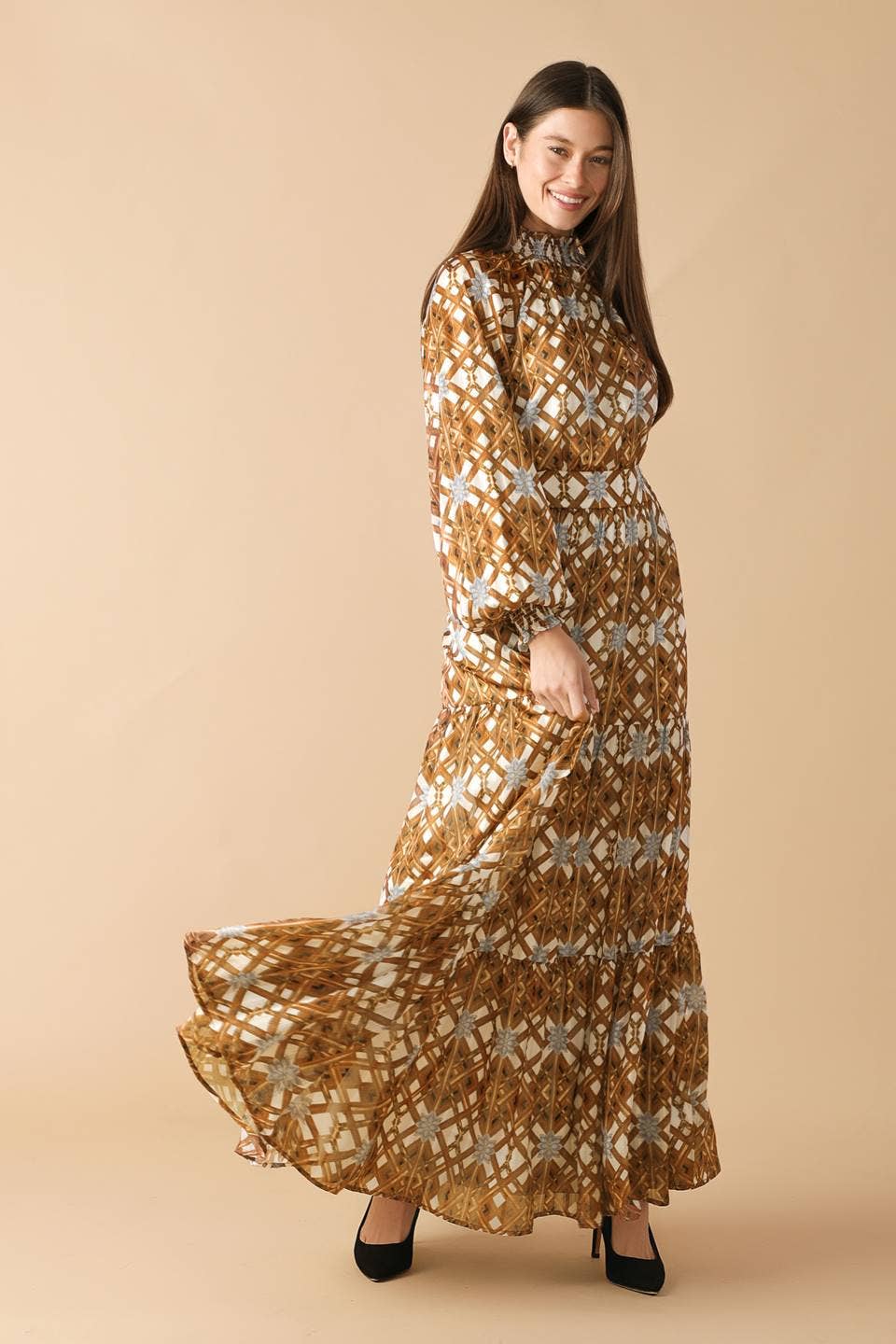 Queen of Fall Maxi Dress