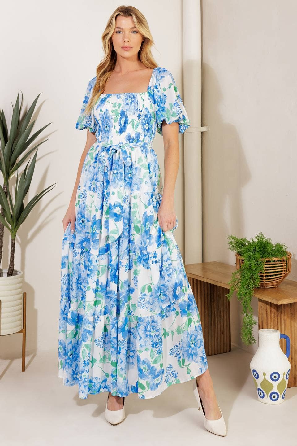 Bonnie Blue Flowers Dress