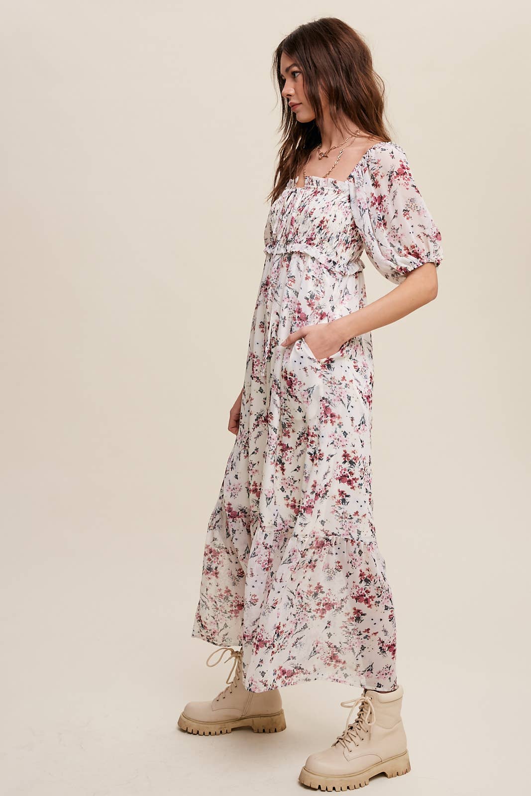Floral Maiden Midi Dress