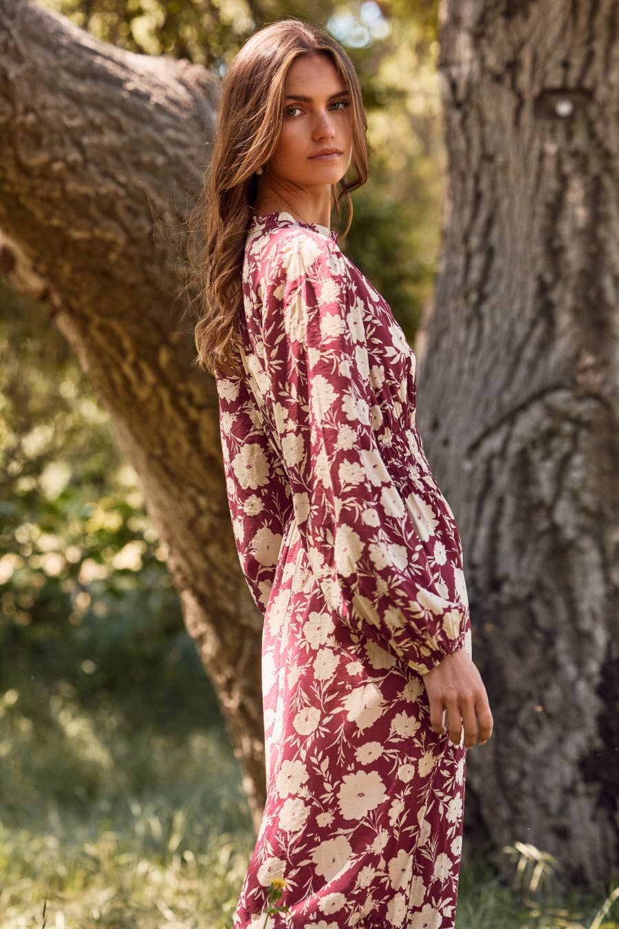 Beautiful Burgundy Maxi Dress