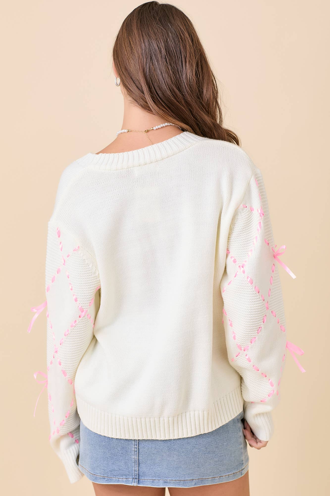 Sweet Bubblegum Ribbon Sweater