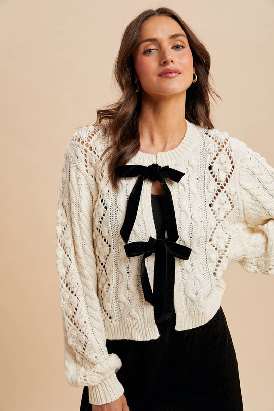 The Blair Bow Cardigan