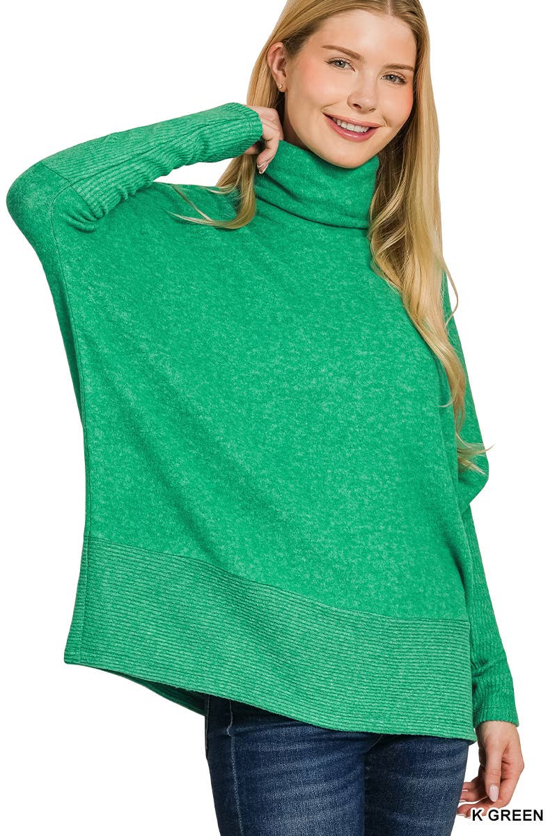 Melange Turtleneck Top: DOORBUSTER