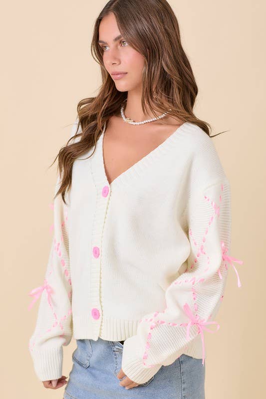 Sweet Bubblegum Ribbon Sweater