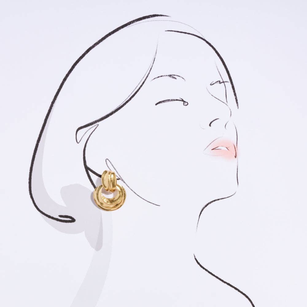 Golden Ring Earrings