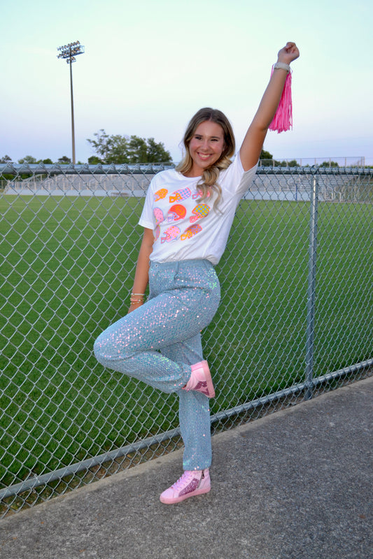 The Lizzie Sequin Jeans