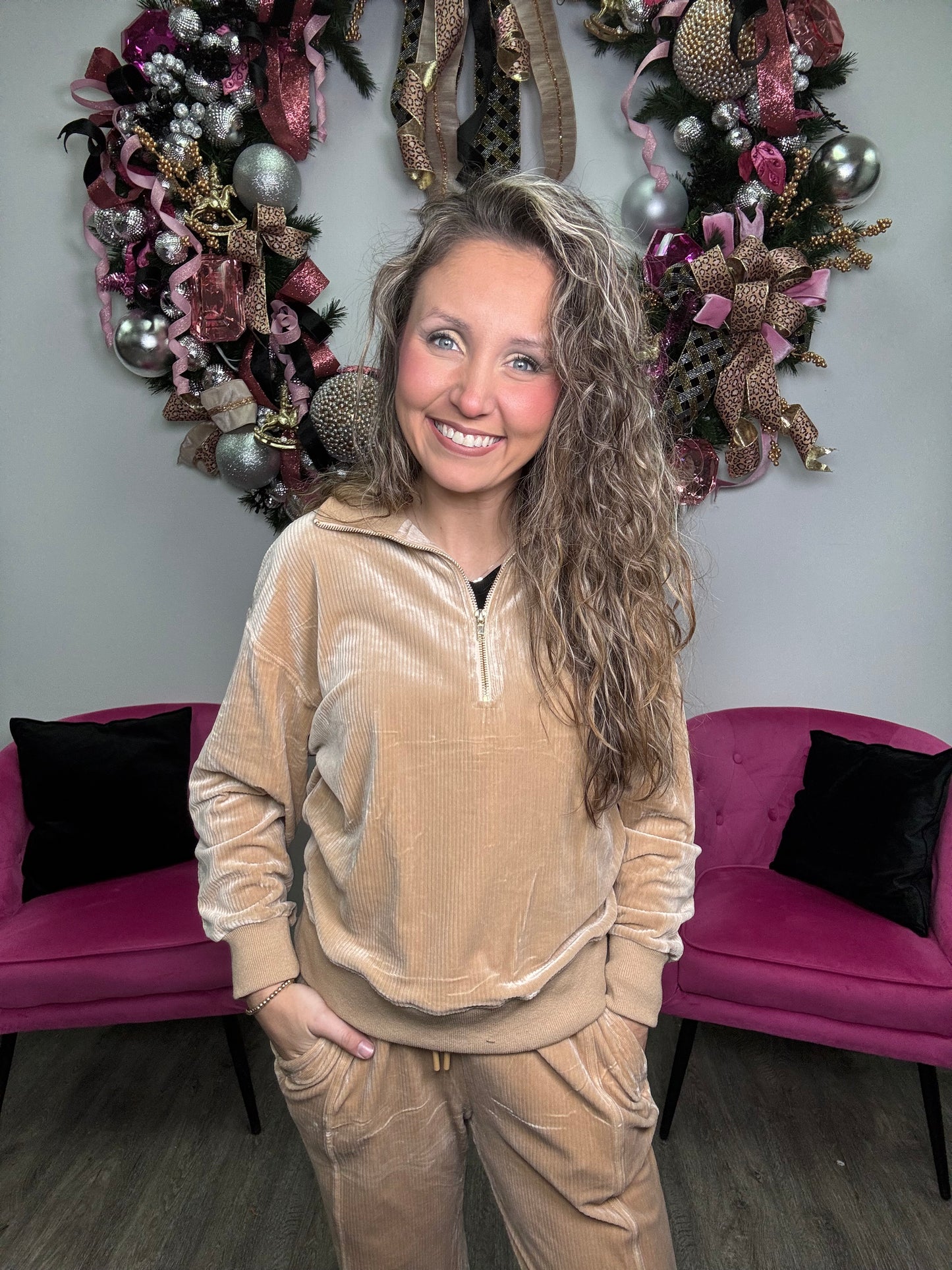 Fancy Quarter Zip Set