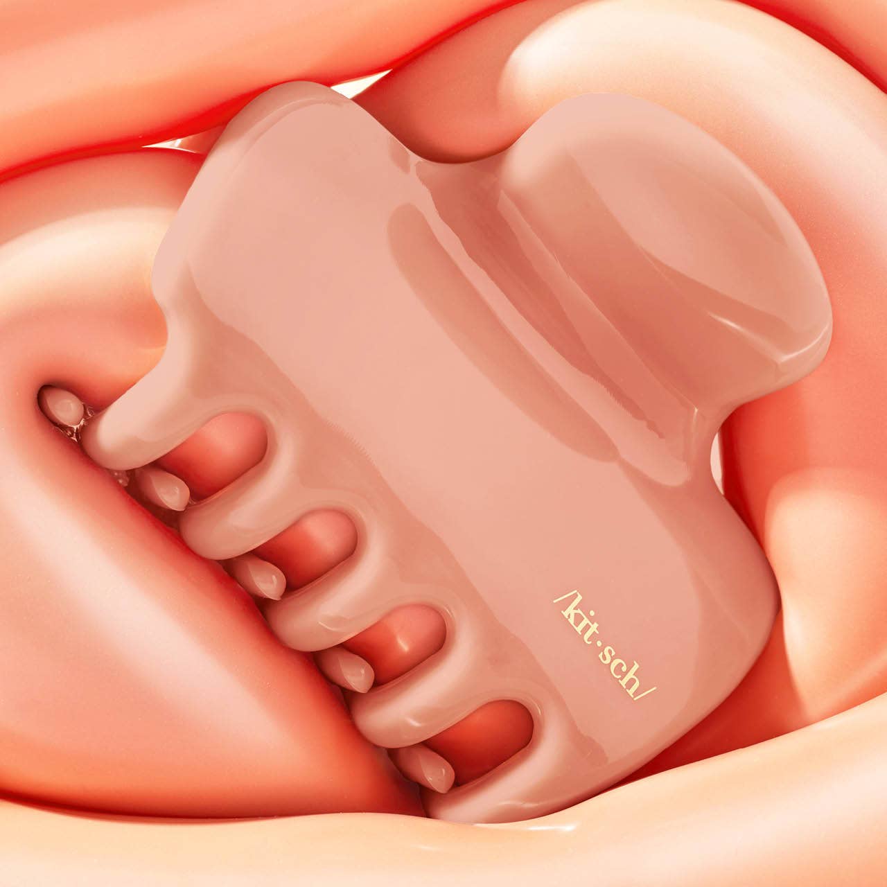 Recycled Plastic Puffy Cloud Clip-Rosewood