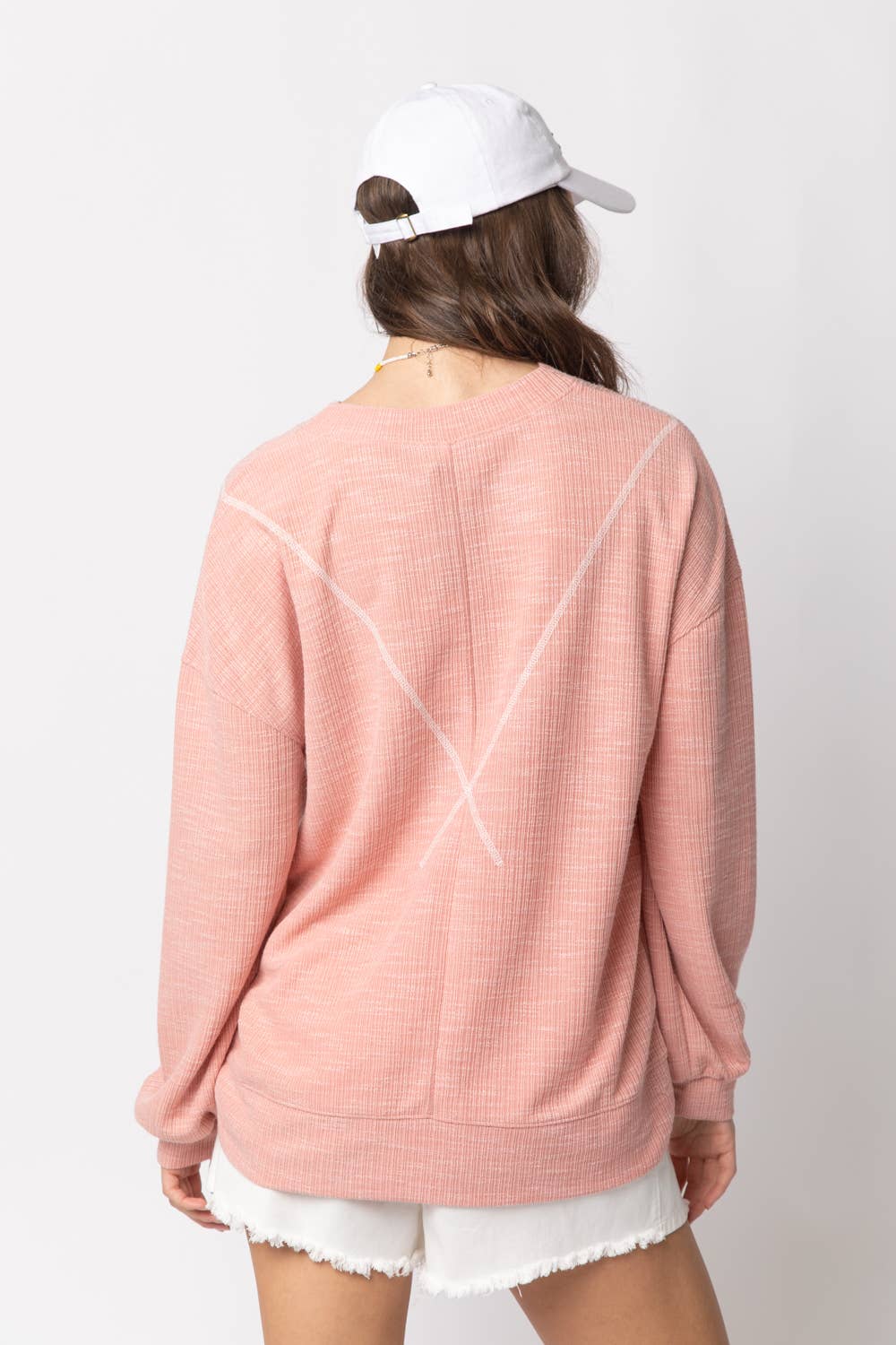 Sweet Blush Stitch Top