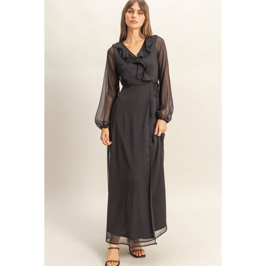 Sheer Elegance Maxi Dress