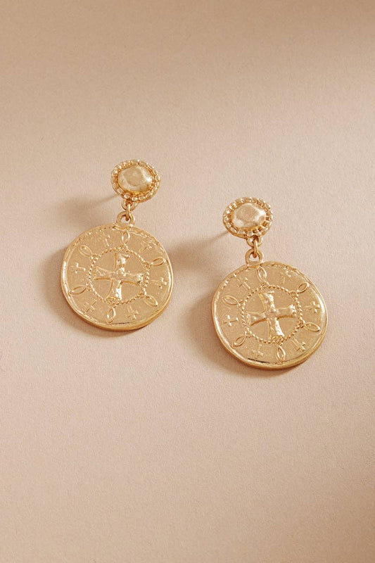 Vintage Cross Earrings