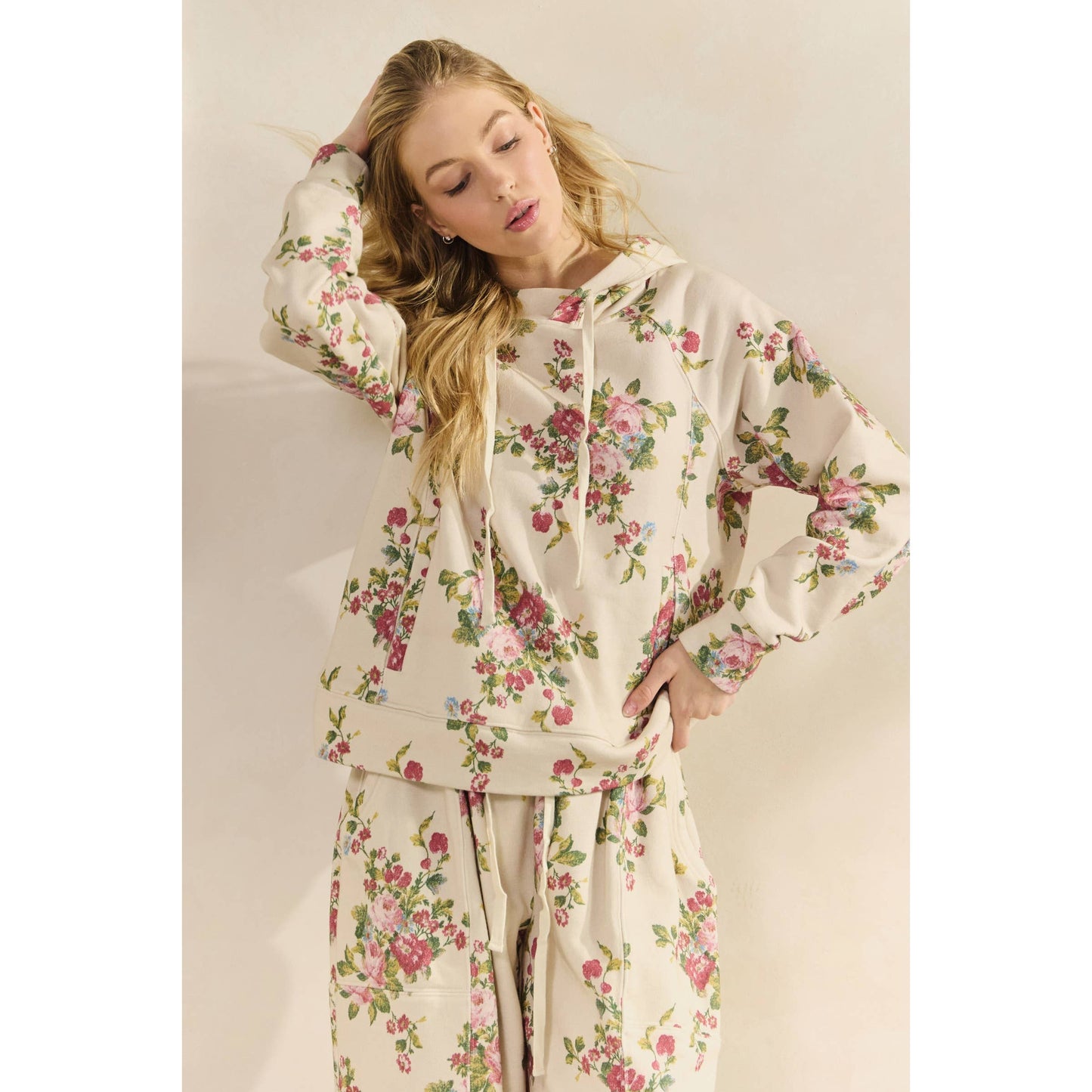 Ornate Floral Hoodie Set