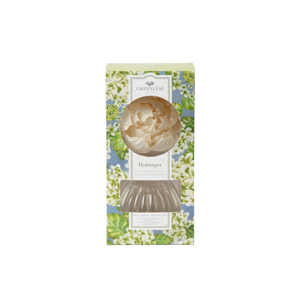 Hydrangea Diffuser Mini Greenleaf: Hydrangea Flower Diffuser – pearls & plaid co.