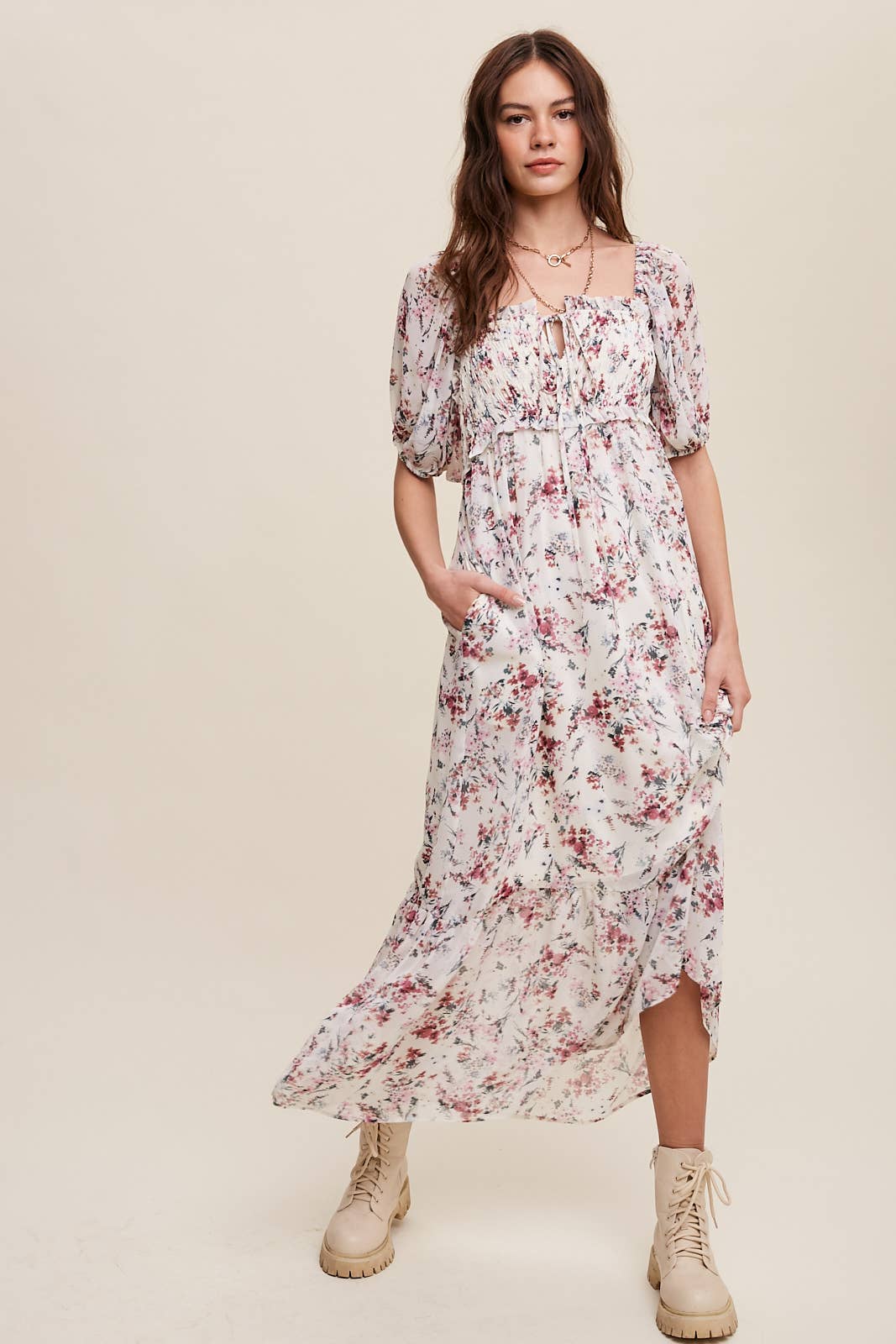 Floral Maiden Midi Dress