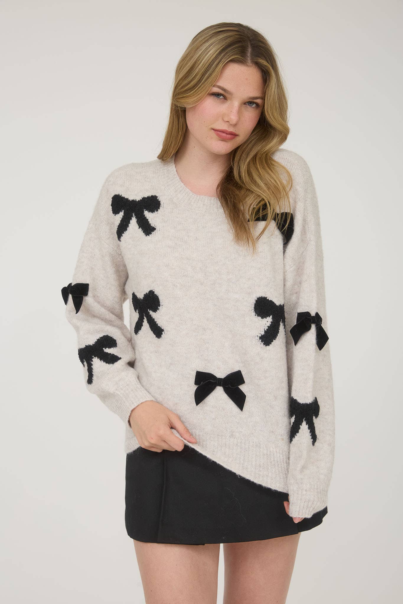 She’s So Fancy Bow Sweater