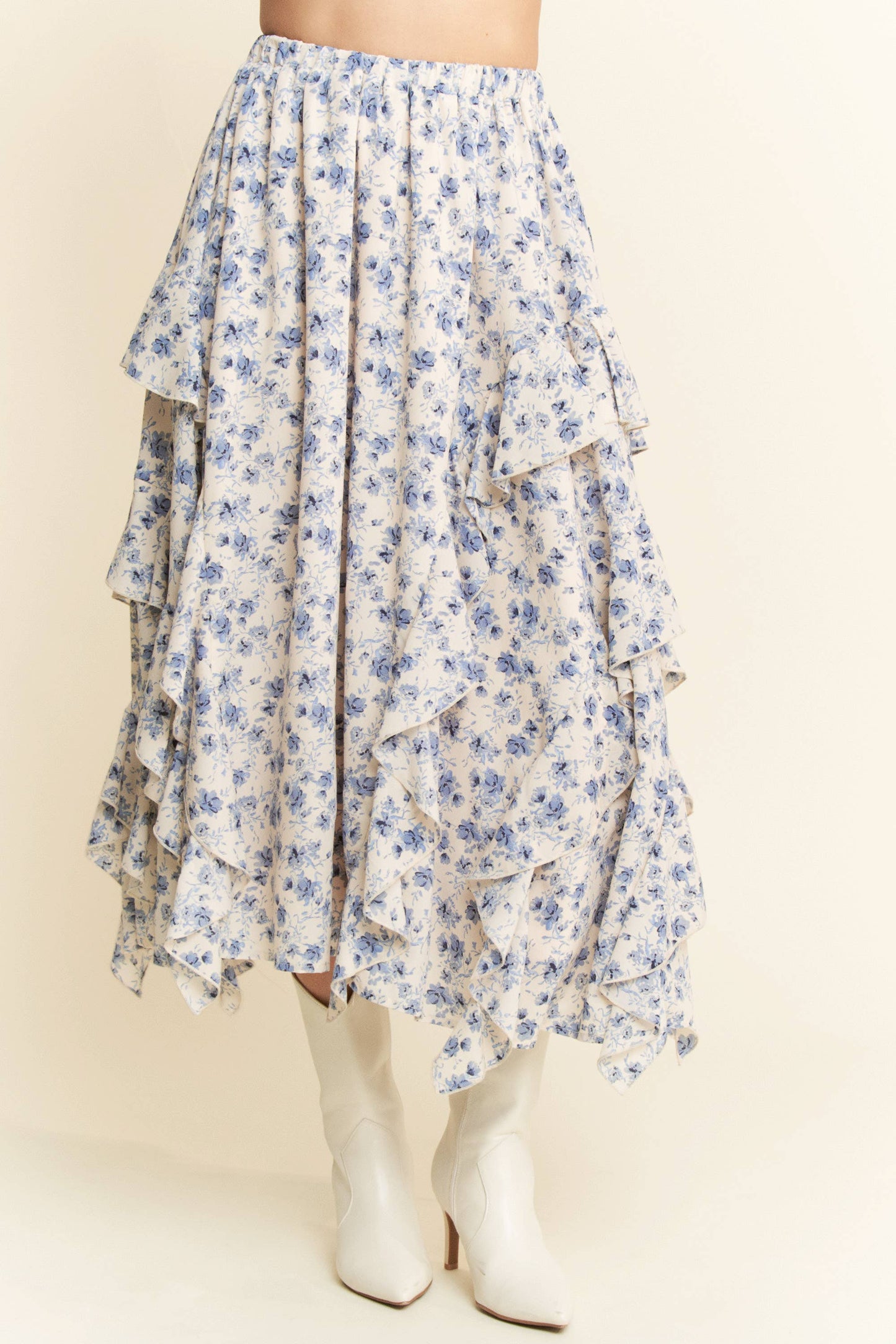 Blue Bonnet Midi Skirt