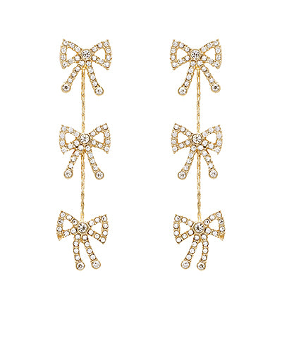 Fancy Loved Bow Earrings