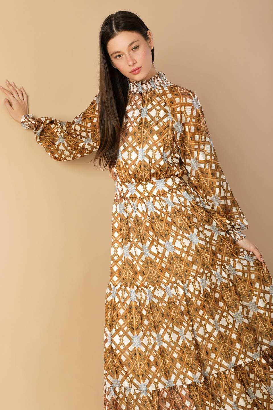 Queen of Fall Maxi Dress