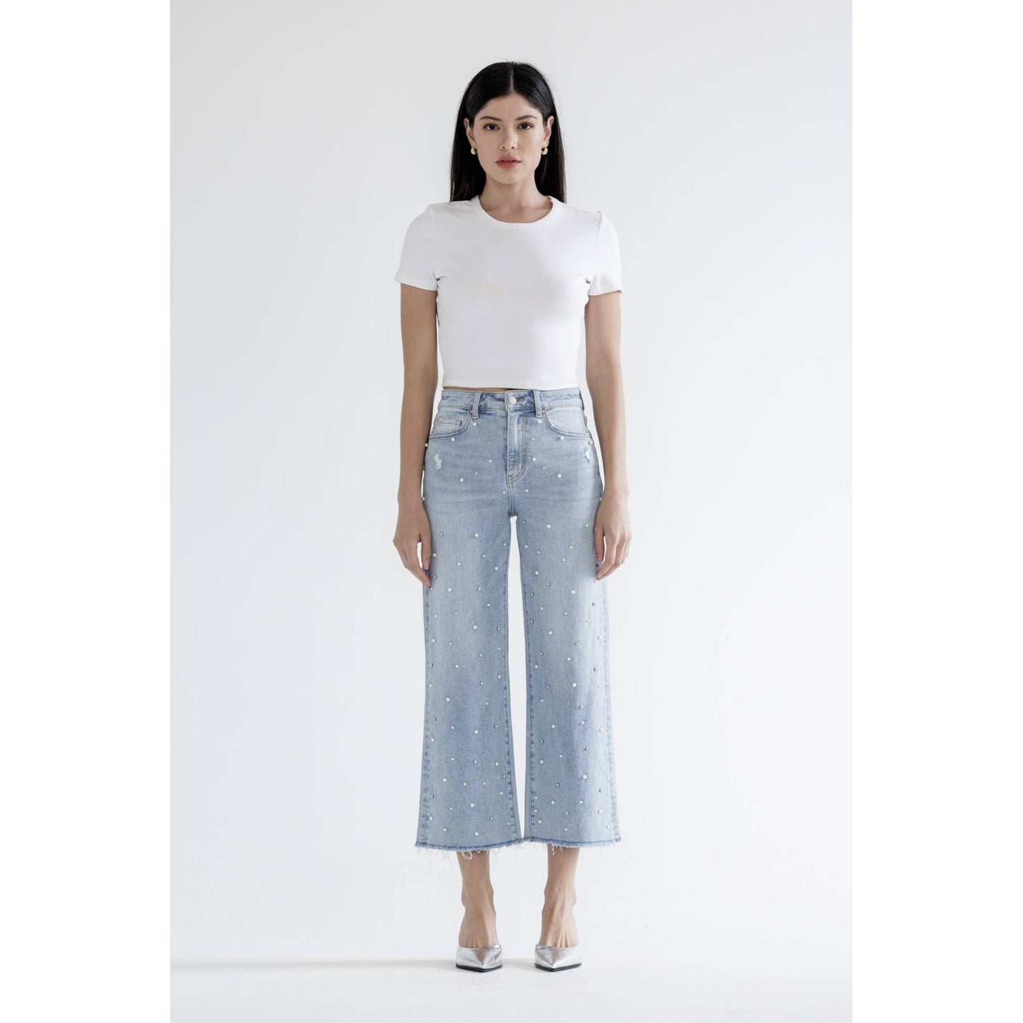 Pretty Pearl Embellished Jeans