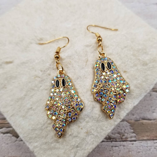 Glitter Ghost Earrings
