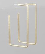 Rectangle Hoop Earrings