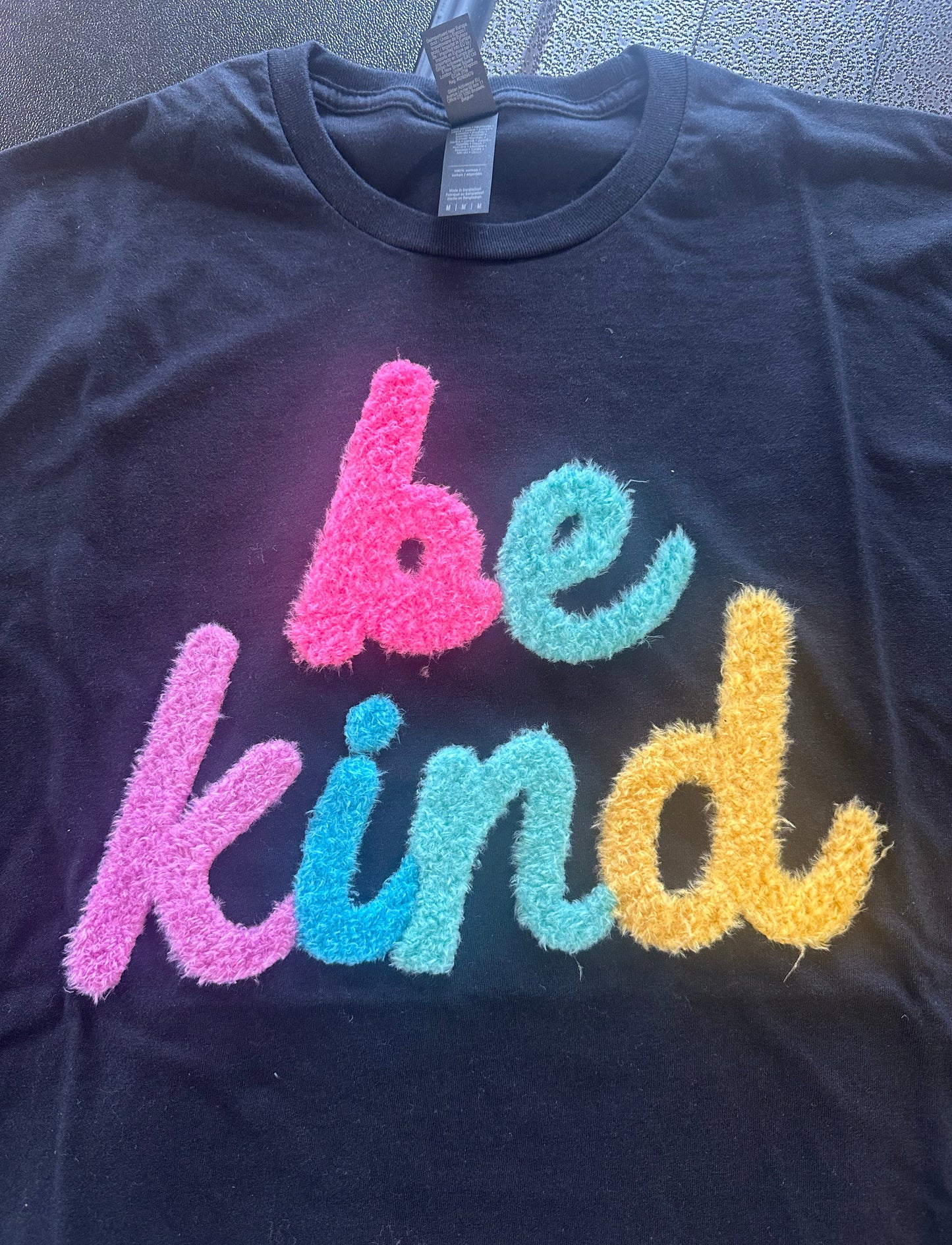BE KIND Fuzzy Graphic Tee