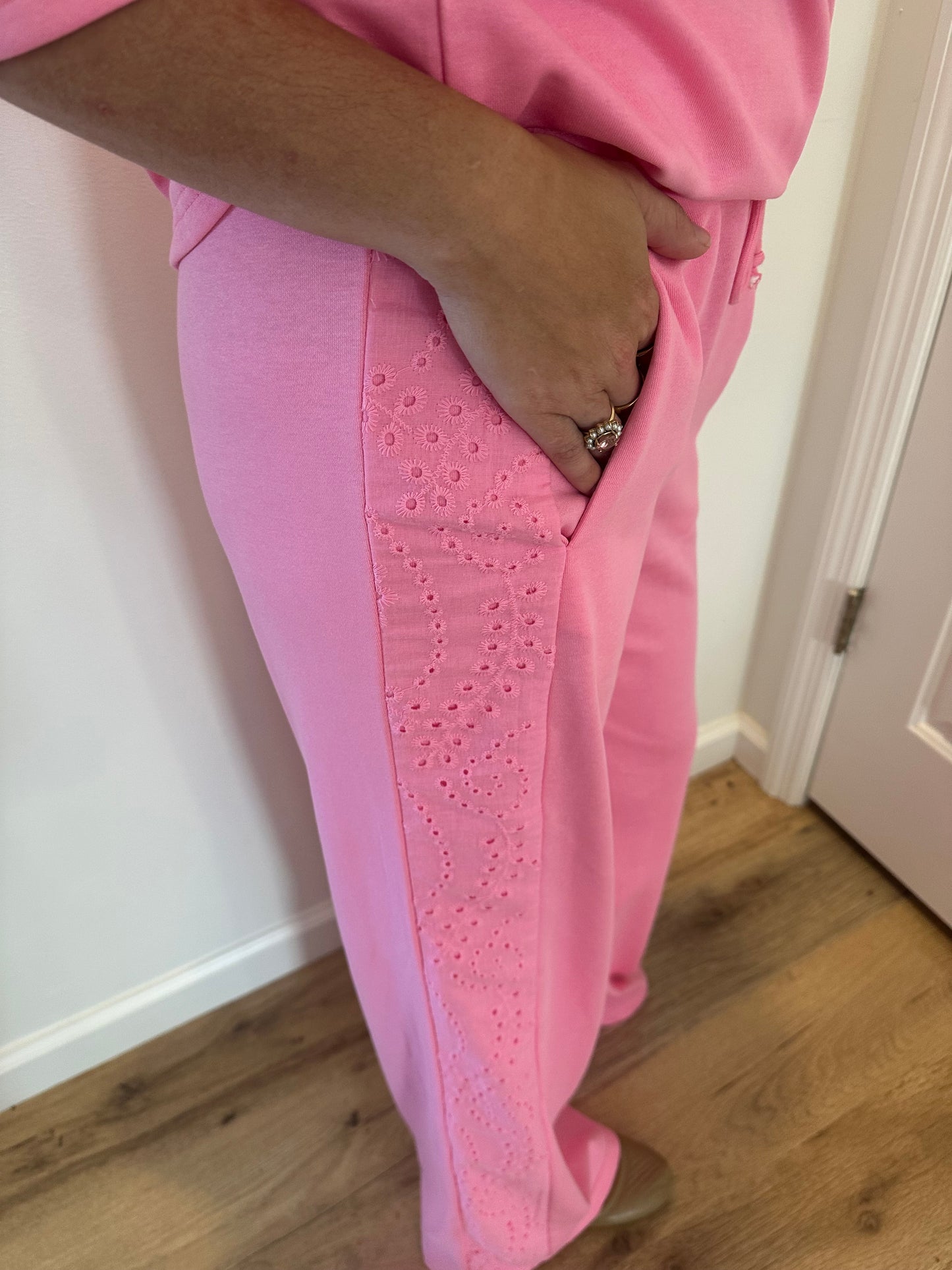 Eyelet Lace Matching Set