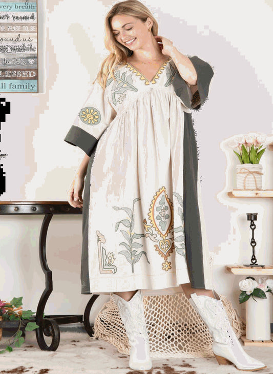 Boho Queen Midi Dress