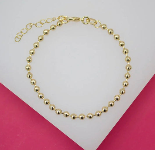 The Livy Bead Bracelet with Clasp (GD)