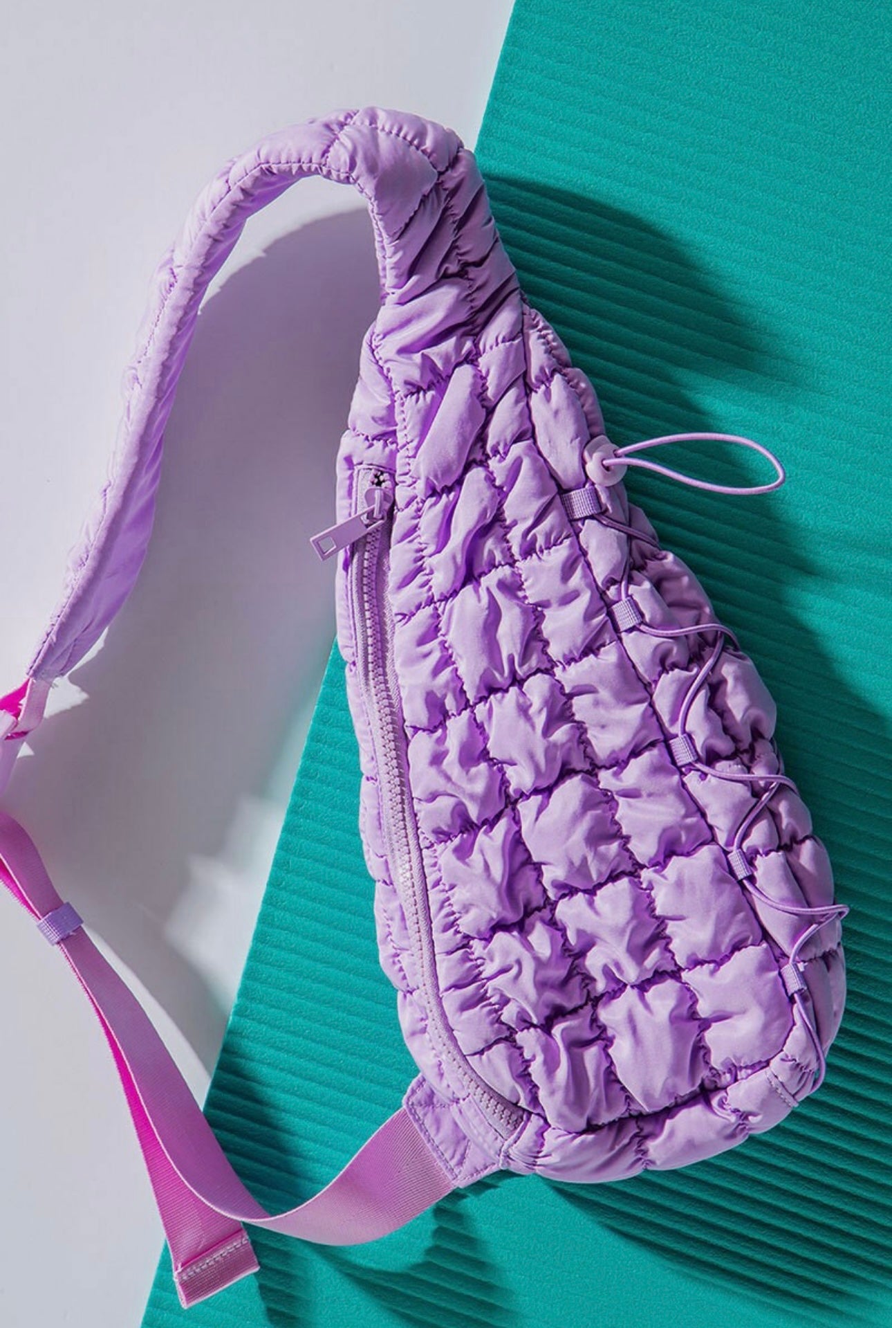 Trendy Quilted Crossbody Bag