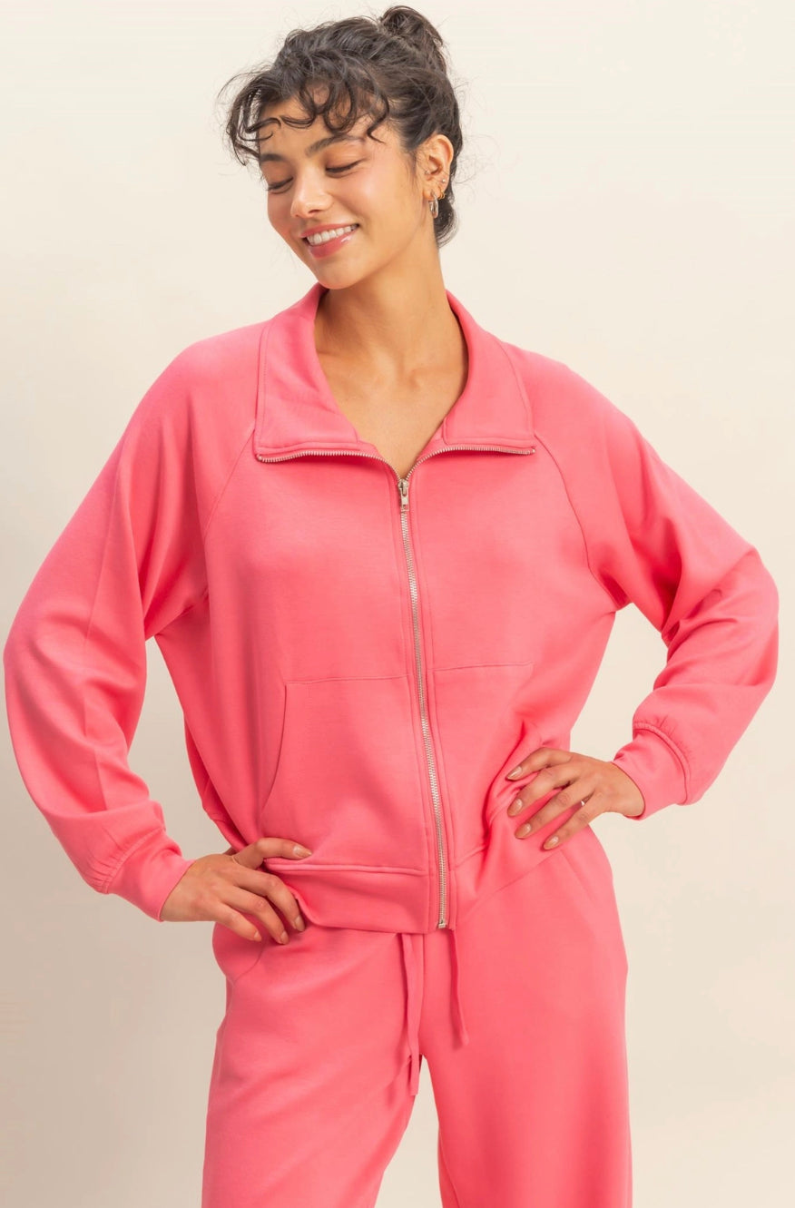 Double Knit Scuba Jacket Set: DOORBUSTER