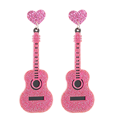 Hearts and Guitars Earrings
