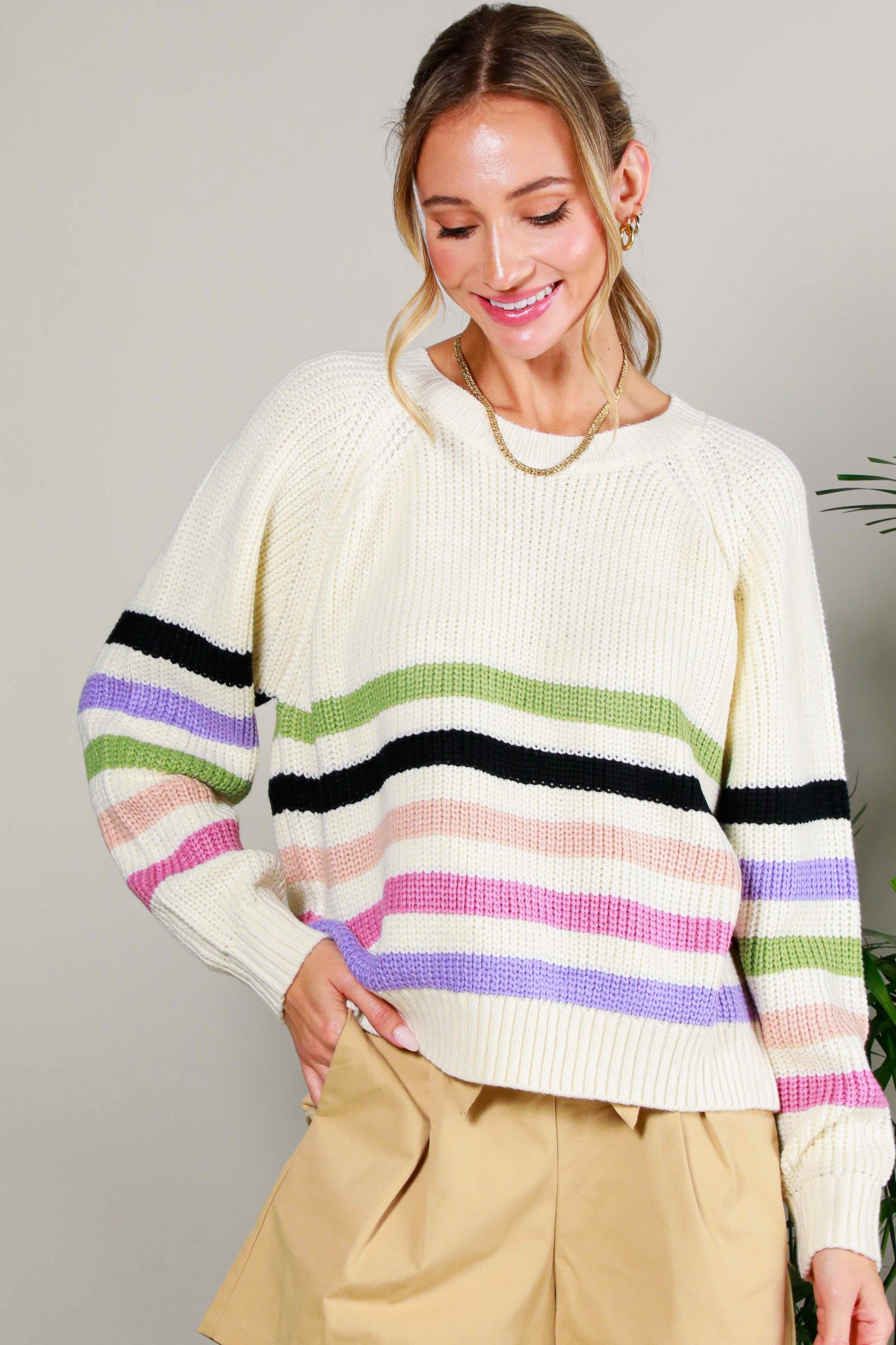 Pretty Stripe Sweater