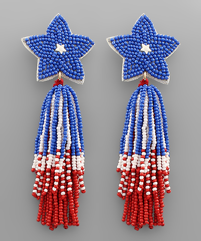 Red, White, and Beautiful Earrings