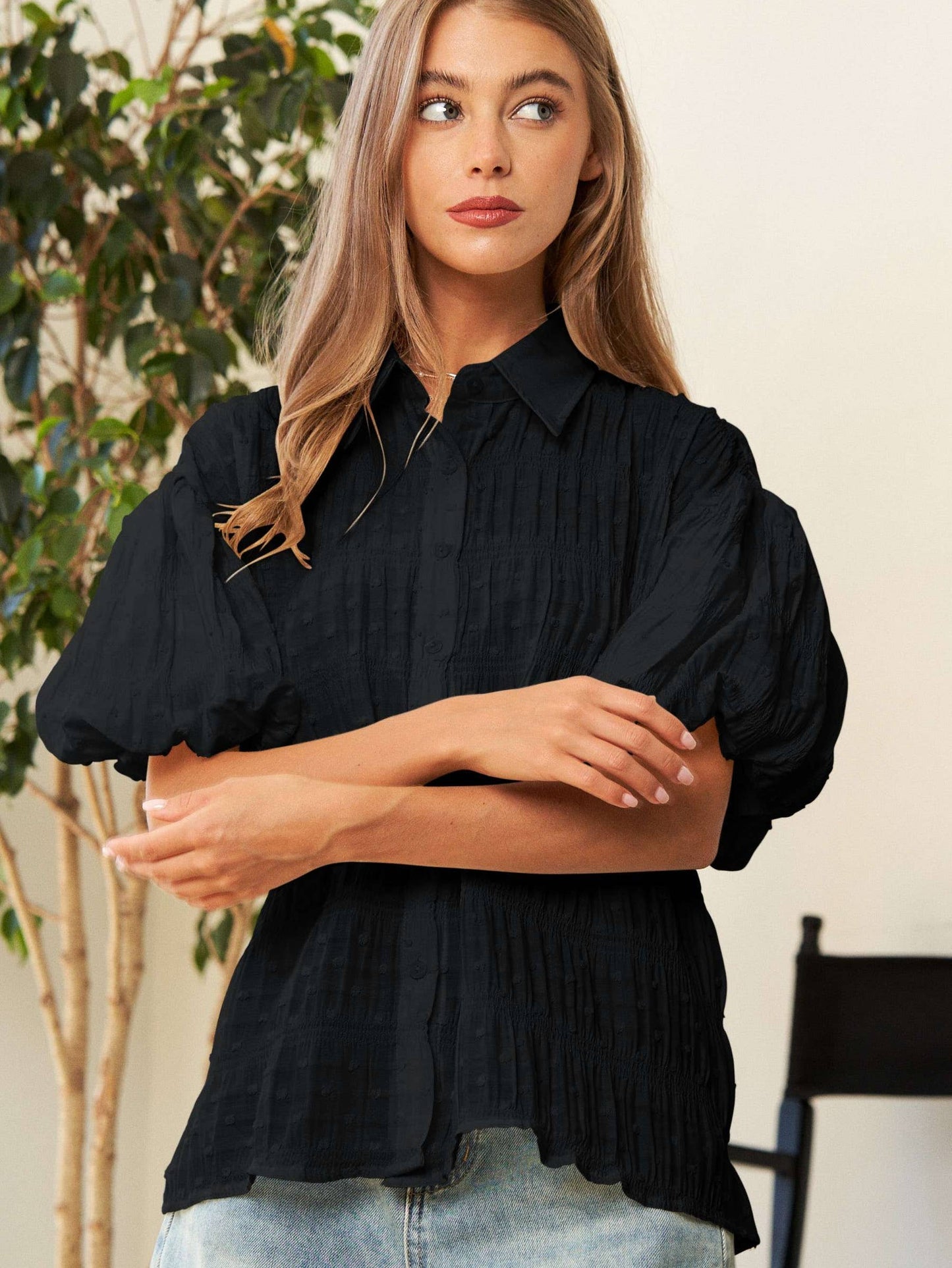 Springy Swiss Dot Top