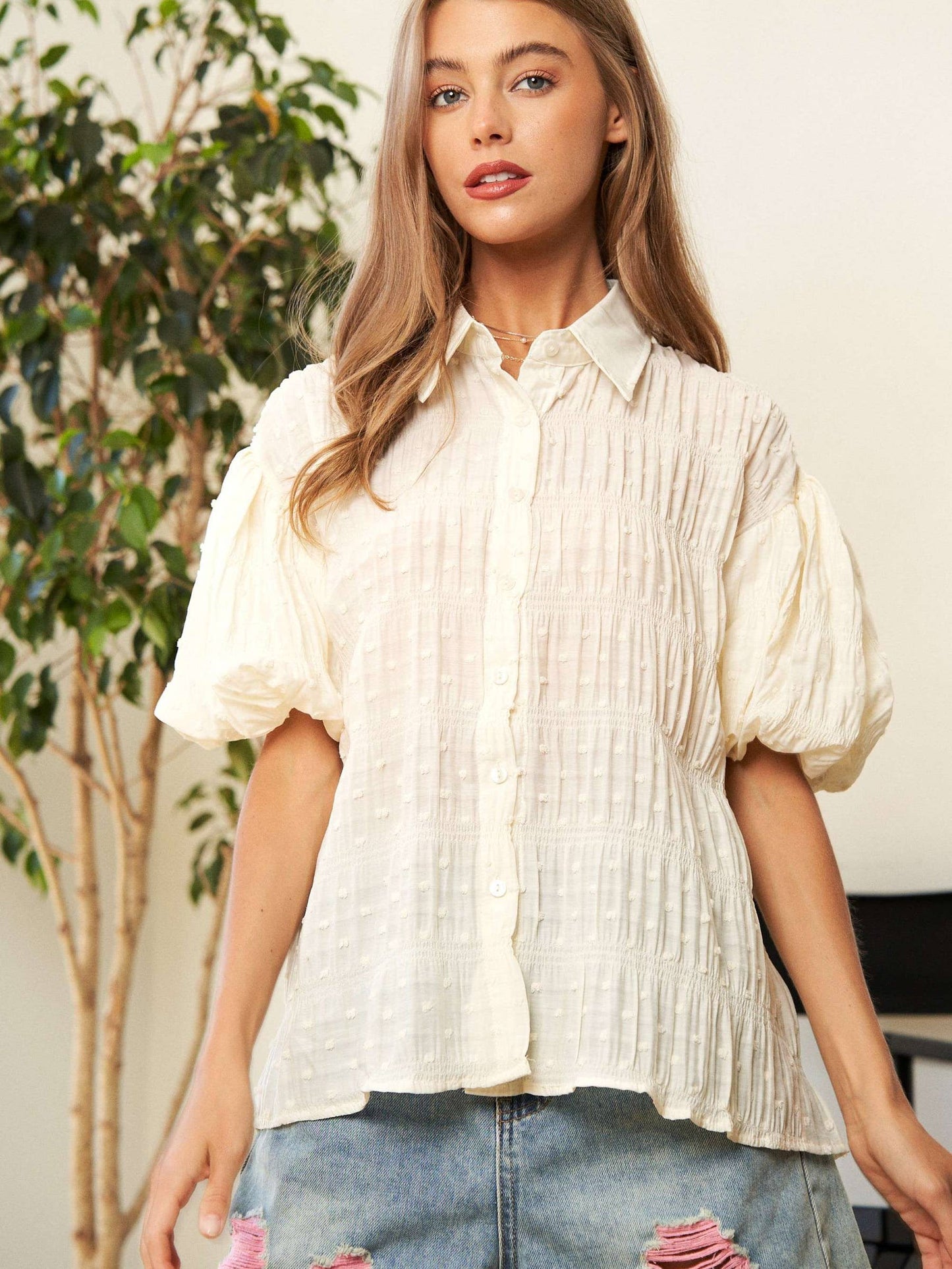 Springy Swiss Dot Top