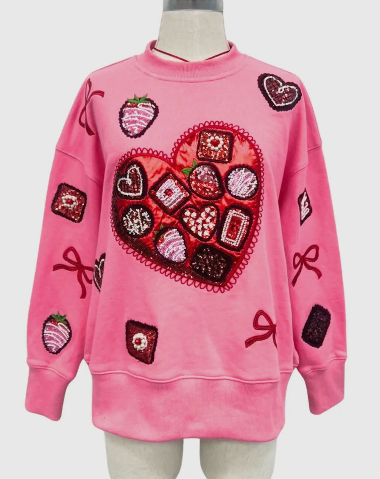 Preorder: Be Mine Sequin Sweatshirt: Brianna Cannon