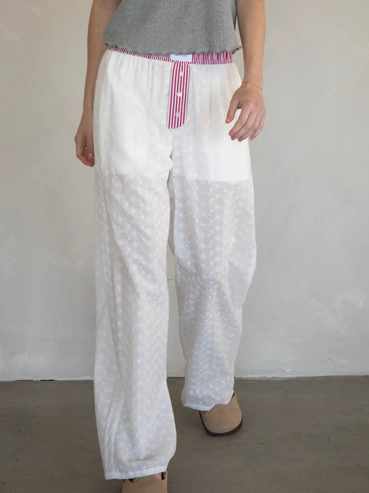 Eyelet Lace Boxer Pants