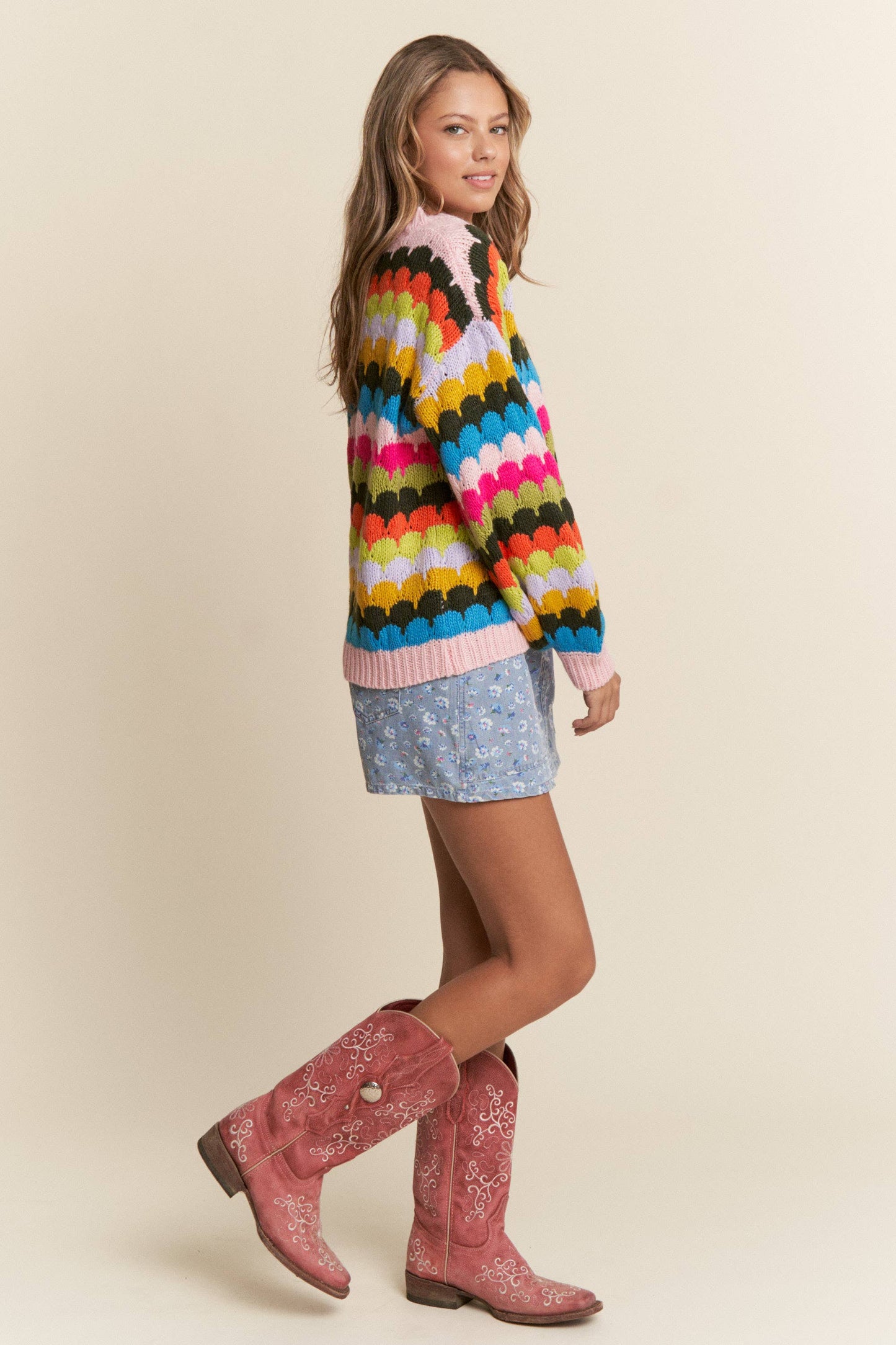 Scaly Chic Colorful Cardigan